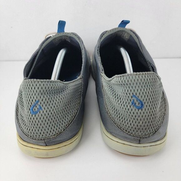 Olukai Nohea Moku Mens Size 13 Gray Casual Slip-On Boat Shoes - Picture 6 of 9